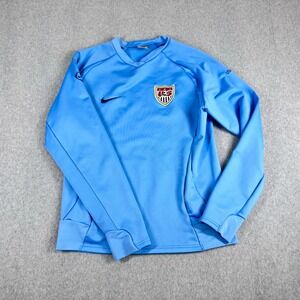 Team USA Soccer Jacket Womens Light Blue Med Long Sleeve Training Softshell